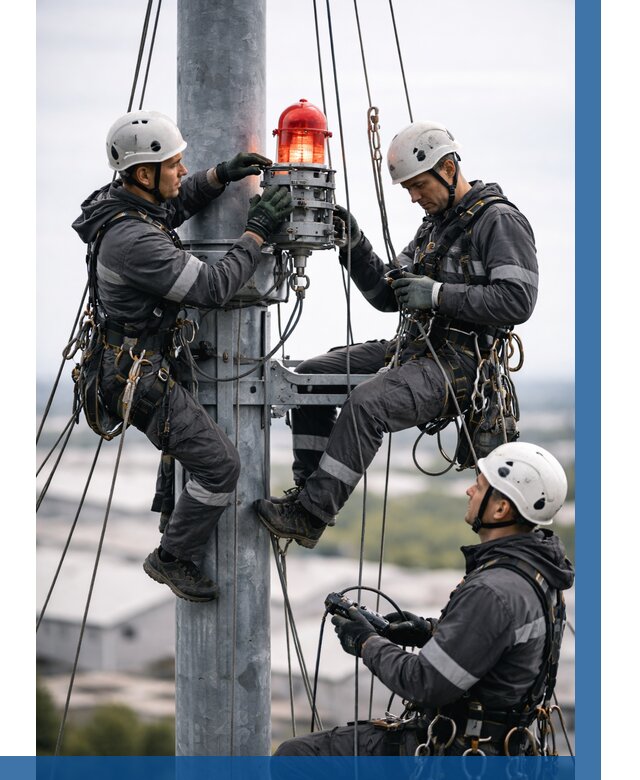 Монтаж заградительных огней в Геленджике от 8835 р. | ВЫСОТНИК-Глн