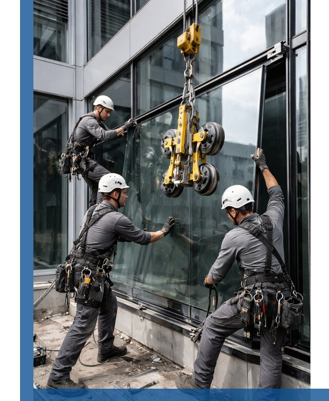 Структурное остекление фасадов в Геленджике монтаж и обслуживание