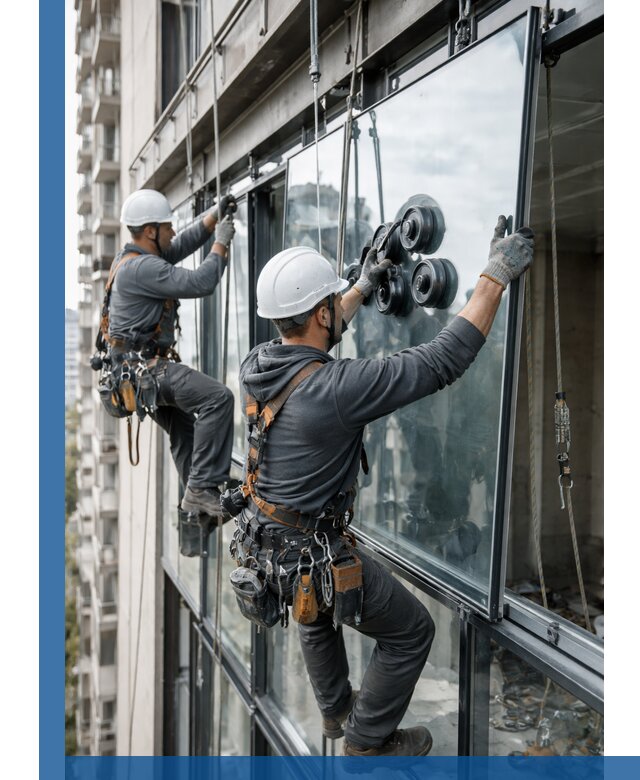 Витражное остекление фасадов и лоджий в Геленджике под ключ