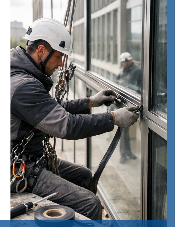 Ремонт витражных конструкций в Геленджике от 3638 р. | ВЫСОТНИК-Глн