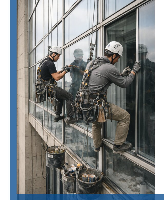 Ремонт витражных конструкций и фасадного остекления в Геленджике