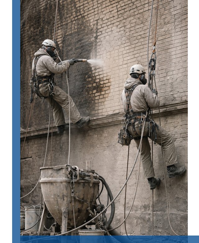 Пескоструйная очистка фасадов в Геленджике профессионально