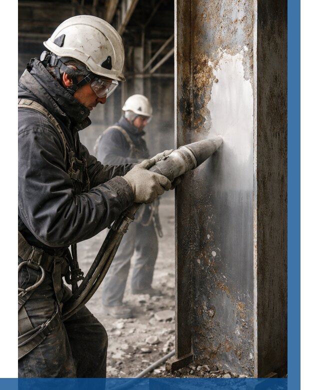 Удаление старой краски с металла в Геленджике от 468 р. | ВЫСОТНИК-Глн