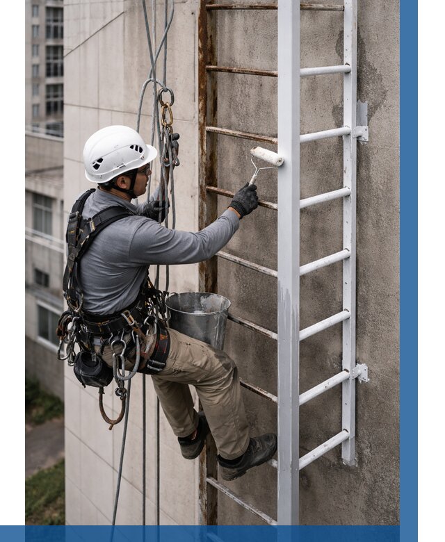 Покраска пожарных лестниц в Геленджике от 4677 р. | ВЫСОТНИК-Глн