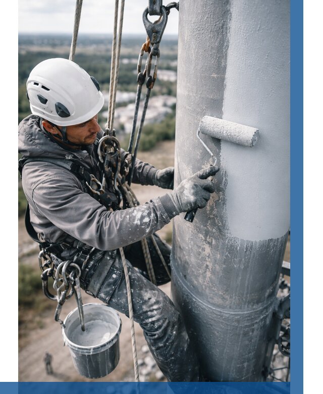 Покраска мачт связи под ключ в Геленджике от 883 р. | ВЫСОТНИК-Глн