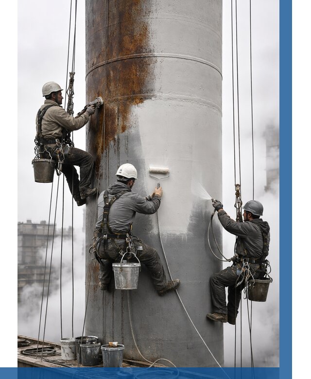 Покраска дымовых труб в Геленджике от 8835 р. | ВЫСОТНИК-Глн