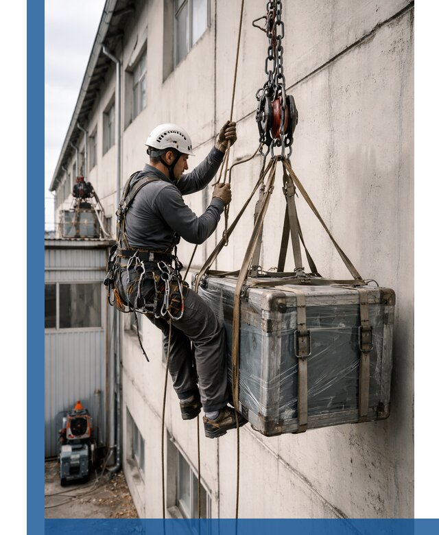 Подъем грузов на высоту в Геленджике для промышленных объектов