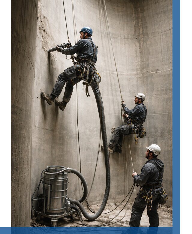 Зачистка силосов в Геленджике от 4677 р. Договор и смета ВЫСОТНИК-Глн