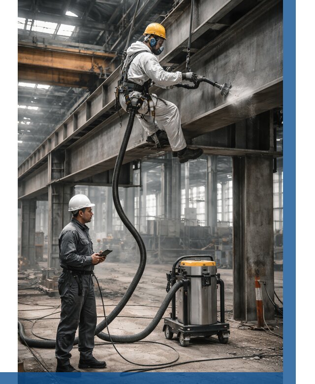 Обеспыливание конструкций в цехе в Геленджике от 4365 р. | ВЫСОТНИК-Глн