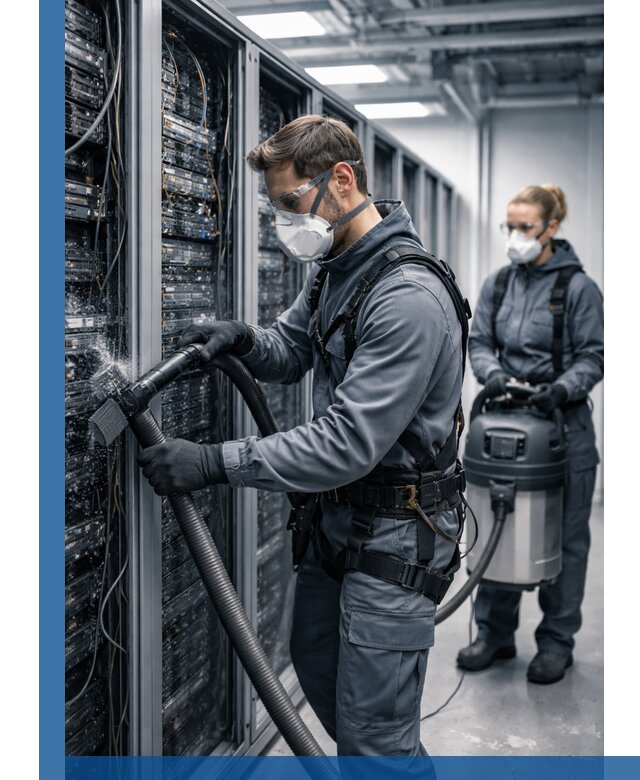 Обеспыливание серверной комнаты в Геленджике, профессиональная очистка