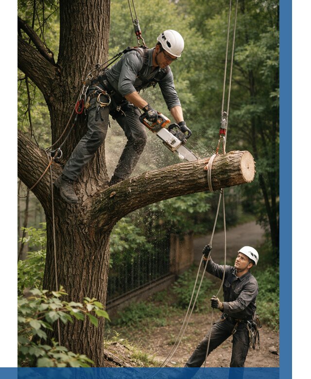 Спил деревьев альпинистами в Геленджике от 8315 р. | ВЫСОТНИК-Глн