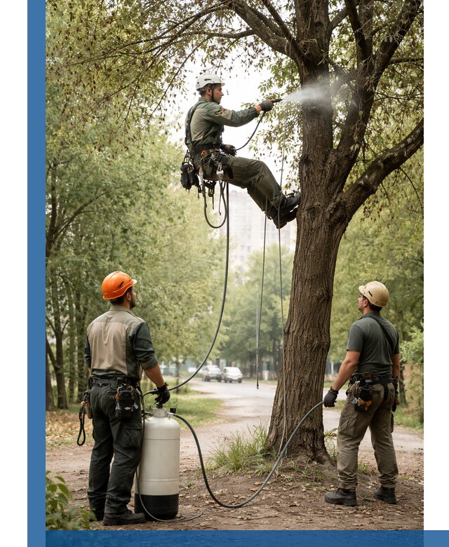 Обработка деревьев от вредителей в Геленджике профессиональная защита