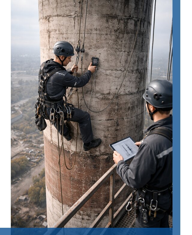 Обследование дымовой трубы в Геленджике от 8315 р. | ВЫСОТНИК-Глн