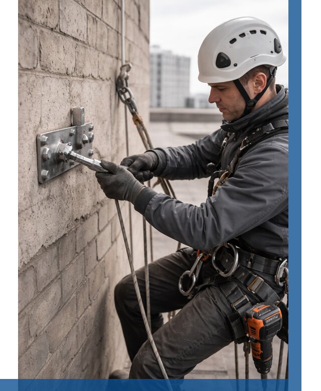 Установка анкерных точек в Геленджике от 3638 р. | ВЫСОТНИК-Глн